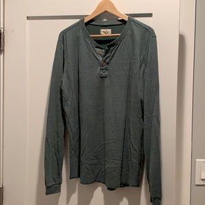 Marine Layer DoubleKnit Henley Green size Marge